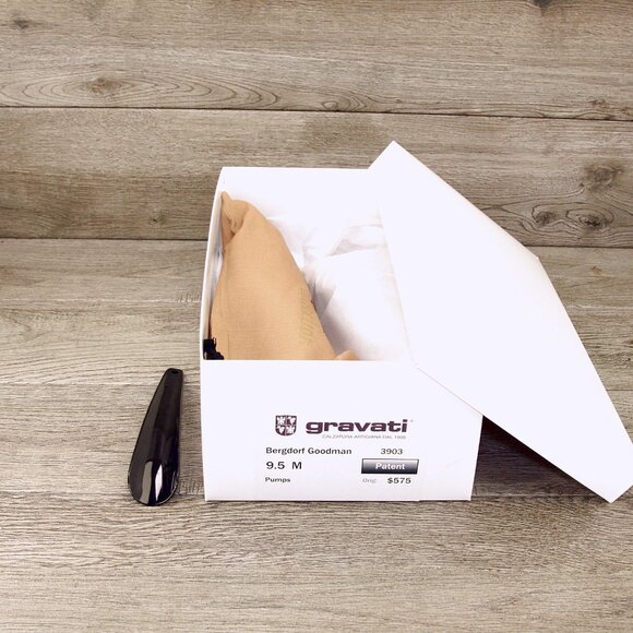 * NEW * $575 Bergdorf Goodman GRAVATI Women's 9.5 M Pumps 3903 * add $15 Trees - Picture 12 of 15